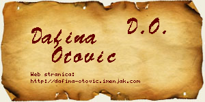 Dafina Otović vizit kartica